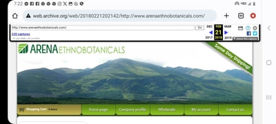 arena ethnobotanicals from waybackmachine