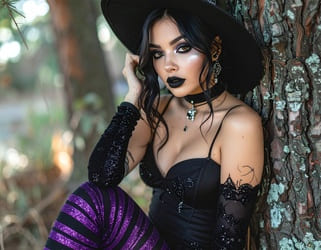 hot witch black lips
